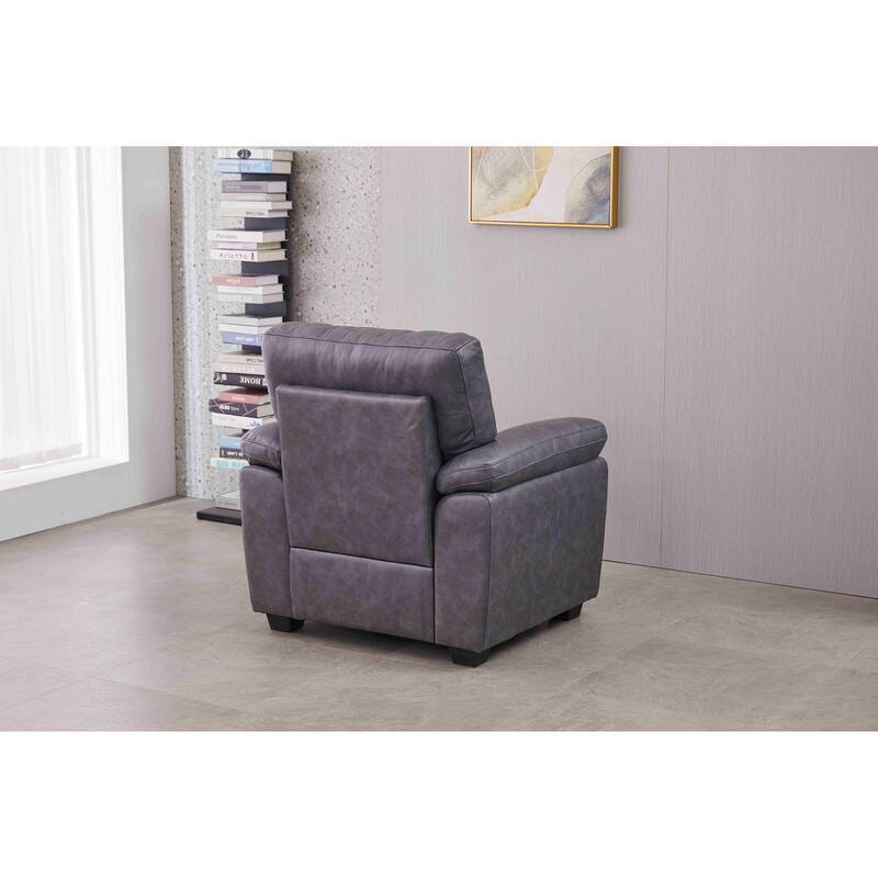 36.8'' Wide Faux Leather Chair