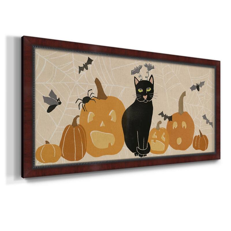 Pumpkin Patch Cats Collection D Premium Framed Canvas- Ready to Hang