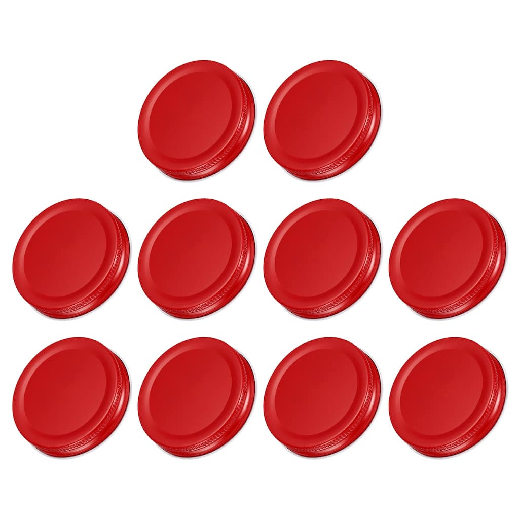 30Pcs 2.76" Regular Mouth Tin Plate Mason Jar Lids for Canning Jars