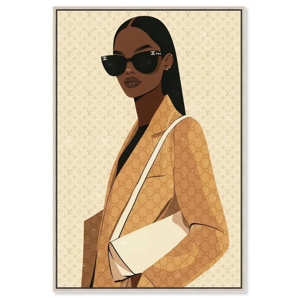 Elegant Coat Gal Canvas by Art Remedy