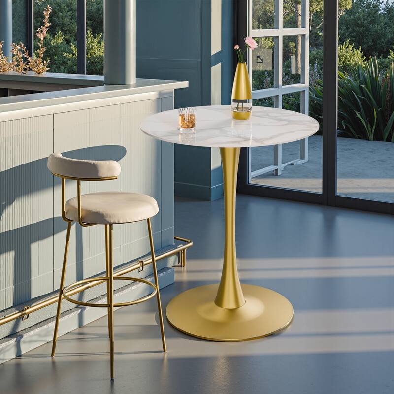 Flower Round Dining Table Modern Tulip Pedestal