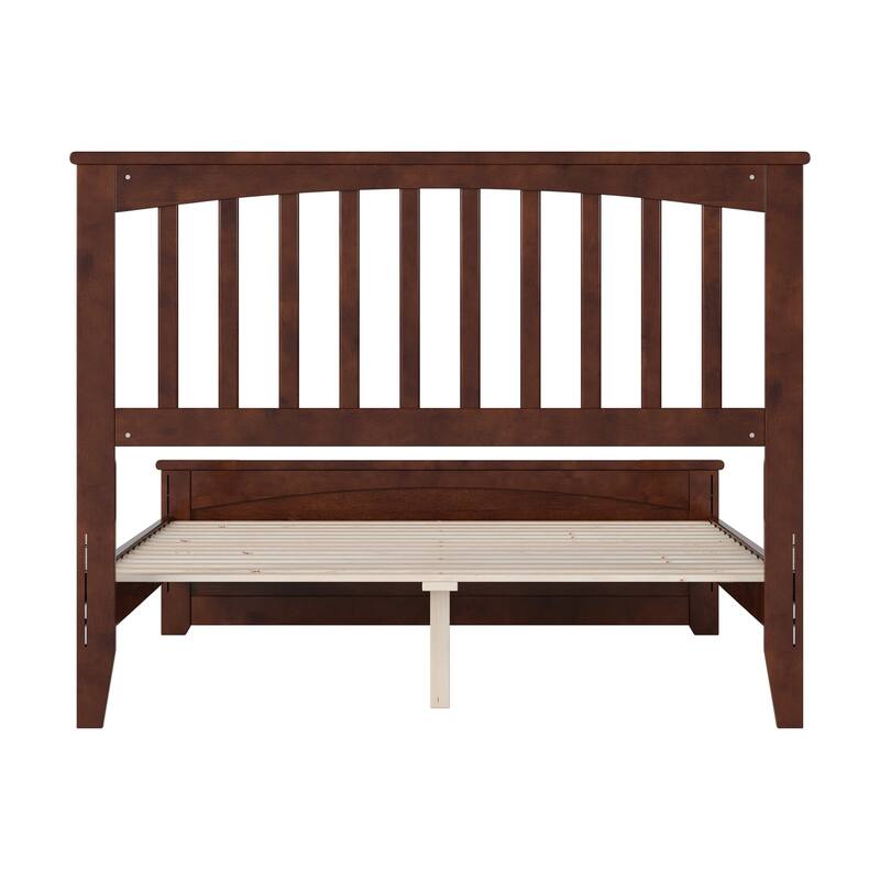 Becket Solid Wood Low Profile Platform Bed with Matching Footboard