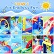 preview thumbnail 9 of 11, Inflatable Water Park with Slide and Blower,Outdoor Bounce House Splash Pool, ETL Certified Blower Included,Backyard Water Slide