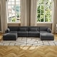 preview thumbnail 11 of 147, Corduroy Upholstered Modular Sectional Sofa for Living Room