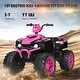 preview thumbnail 70 of 80, Costway 12V Kids 4-Wheeler ATV Quad Ride On Car w/ LED Lights Music - 42''x25.5''x29''(LxWxH)
