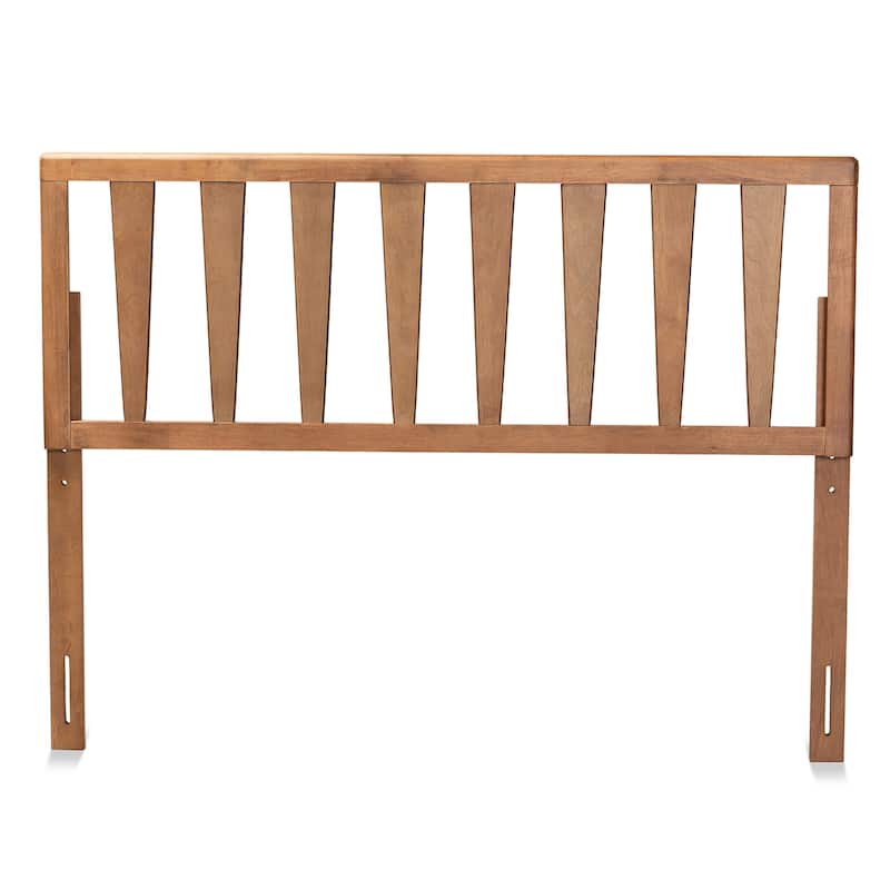 Duncan Contemporary Ash Walnut Finished Wood Headboard