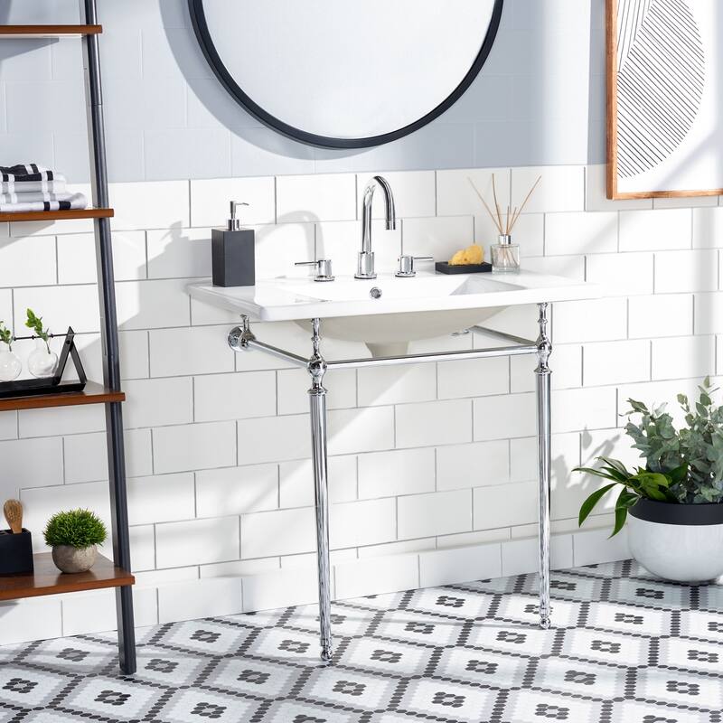 Safavieh Solea Hamilton Wall Mounted Console Sink Stand