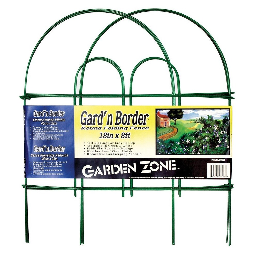 Shop Garden Zone 041808 Gard N Border Round Top Folding Fence