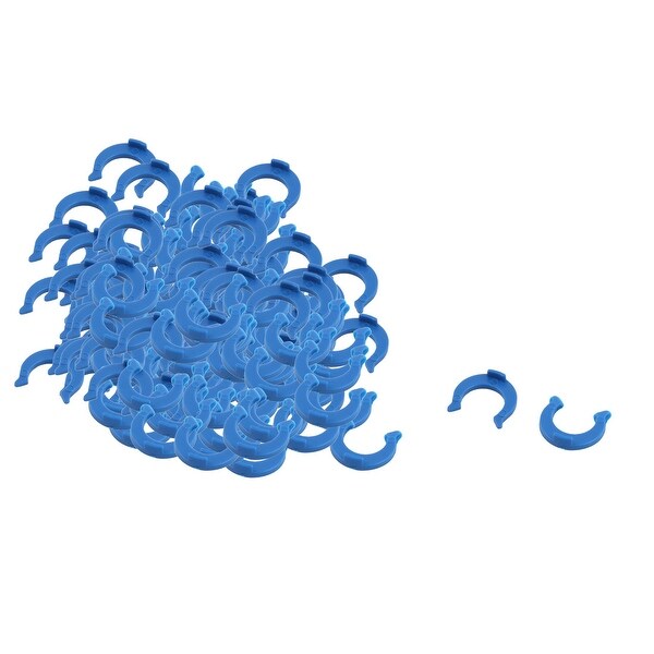 Home Arc-shaped Water Tube Pipe Fittings Parts Clamps Clips Faucet Washer 100pcs