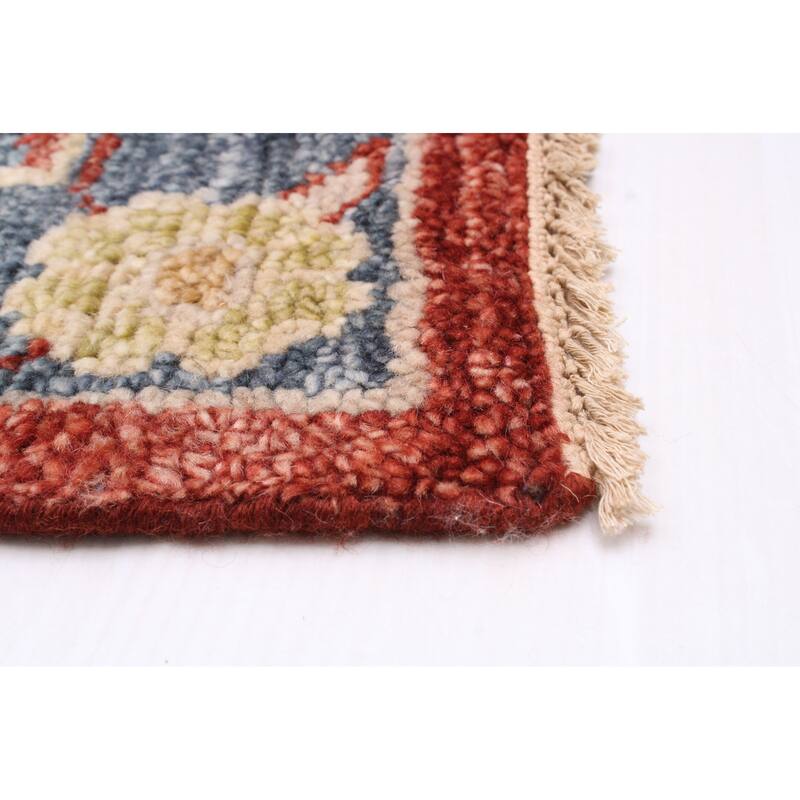 ECARPETGALLERY Hand-knotted Jules Serapi Dark Red Wool Rug - 5'11 x 8'11