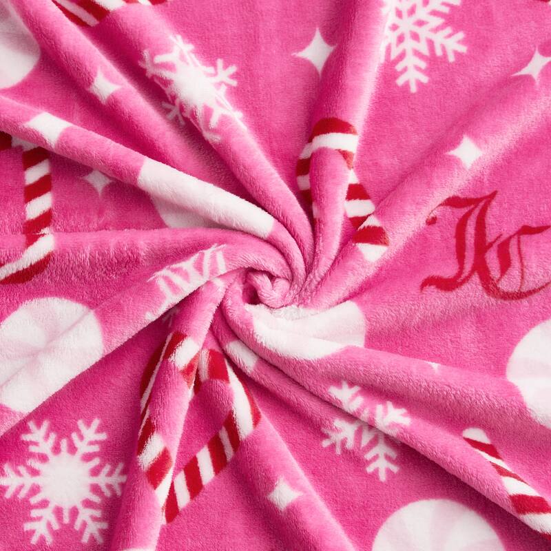 Juicy Couture Holiday Plush Throw Blankets