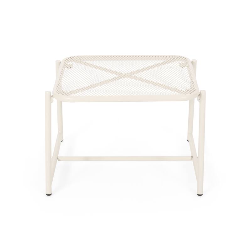 Bucknell Outdoor Iron Metal Mesh Side Table by Christopher Knight Home