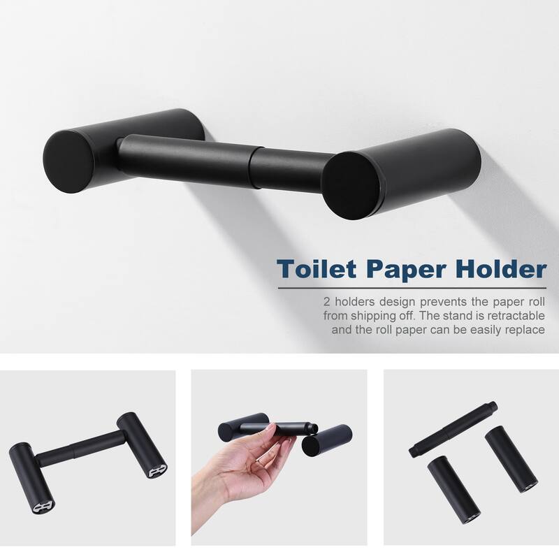 WOWOW 4 Piece Bathroom Hardware Set with Gift Box