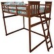 preview thumbnail 14 of 15, Pine Full Mission Loft Bed with End Ladder