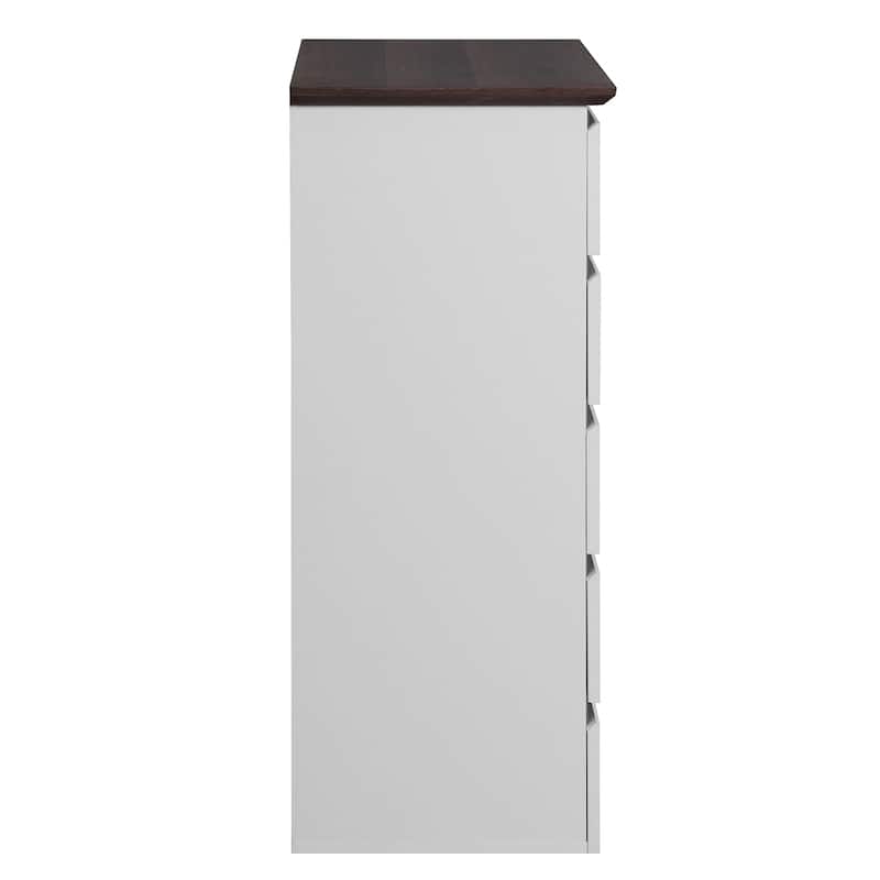 Tall White Dresser for Bedroom,Mid CenturyModern Dresser with 5 Drawer