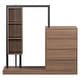 preview thumbnail 7 of 33, Modern Wardrobe Closet with Drawers Shelves and Cabinets Storage Organizer - 55.30"L