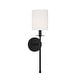preview thumbnail 2 of 0, Meridian M90057 20" Tall Wall Sconce Matte Black
