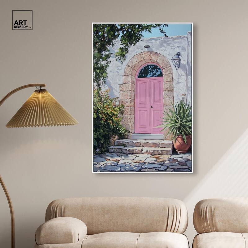Pink Door II Canvas by Art Remedy