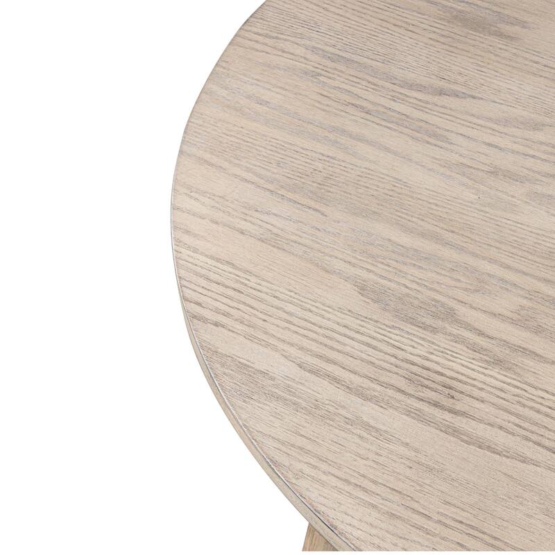 Furniture of America Galgary Mid-Century Modern 5-Piece Round Wooden Dining Table Set