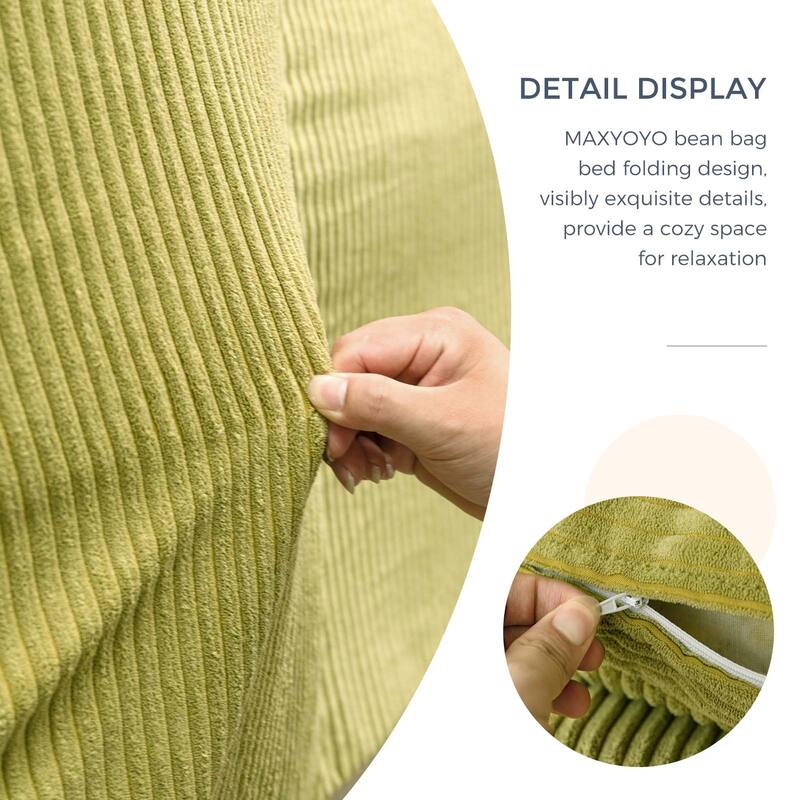 Corduroy Bean Bag Folding Sofa Bed