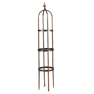 5' Powder-Coated Steel Garden Obelisk