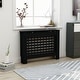 preview thumbnail 1 of 7, vidaXL Radiator Cover with Top Storage Shelf, 44.1x7.5x32.1 Inches - 44.1"x7.5"x31.9"