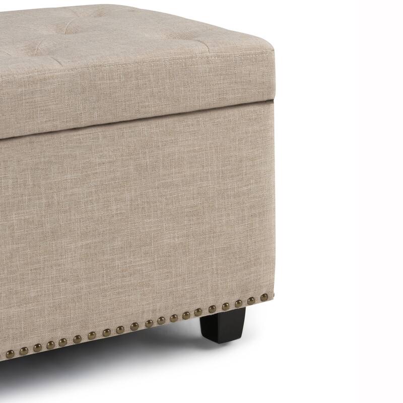 WYNDENHALL Springfield 48 inch Wide Rectangle Storage Ottoman