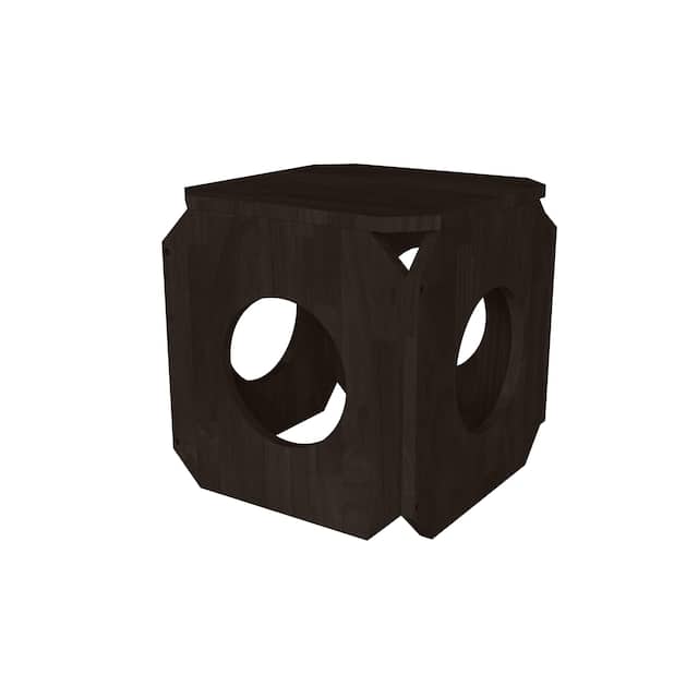 Carson Carrington Shorewood Cat Hut Cube/Stool