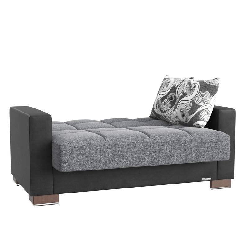 Collection Upholstered Convertible Loveseat With Storage