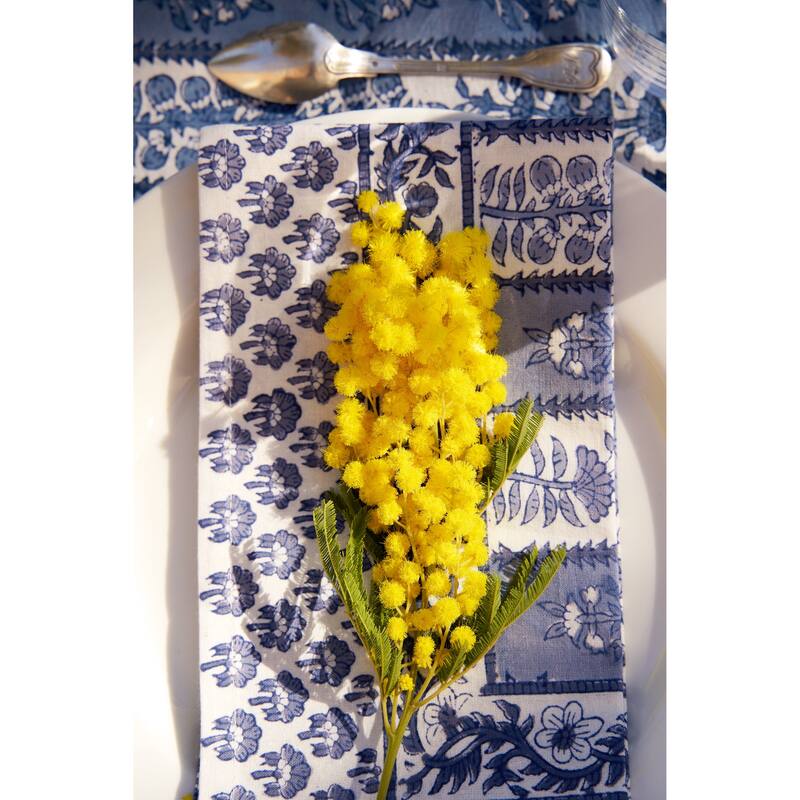 Couleur Nature Provence Avignon Blue/Marine Napkins - Set of 6