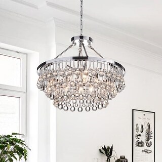 Silver Orchid Niese Glass Crystal 9-Light Chandelier - On Sale