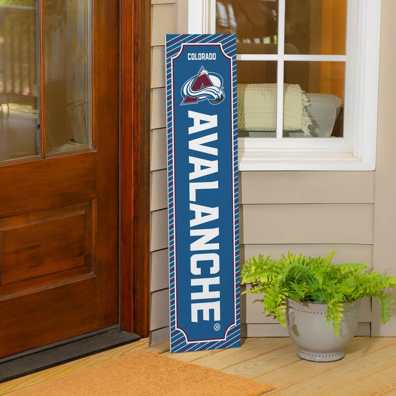 47" Double Sided Seasonal Porch Leaner, Colorado Avalanche - 47" x 11.25"