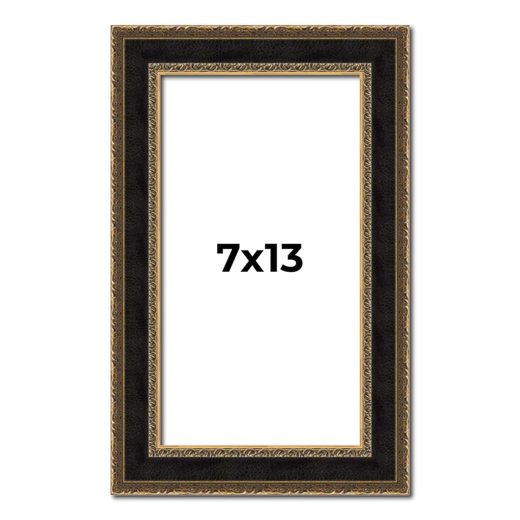 7x13 Frame Gold Antique Vintage Sold Wood Picture Frame | 1.75 Inch