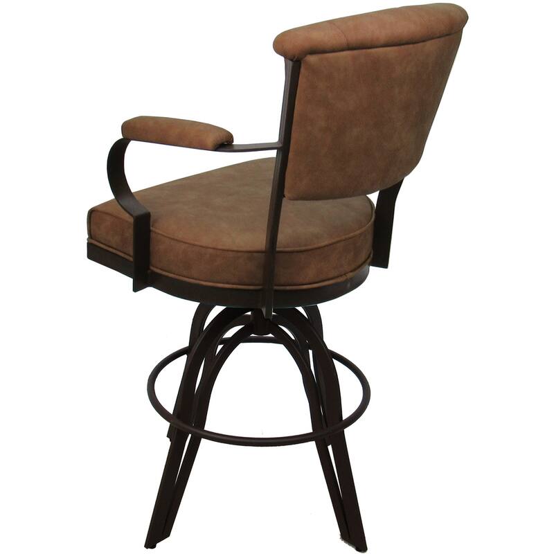 Miami Counter 26" or Bar 30" Metal Bar Stool on A Base