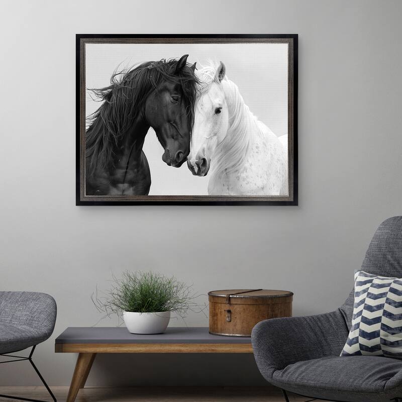 Masterpiece Art Gallery| Equine Love by Annabelle Hall - Framed Canvas Art Print