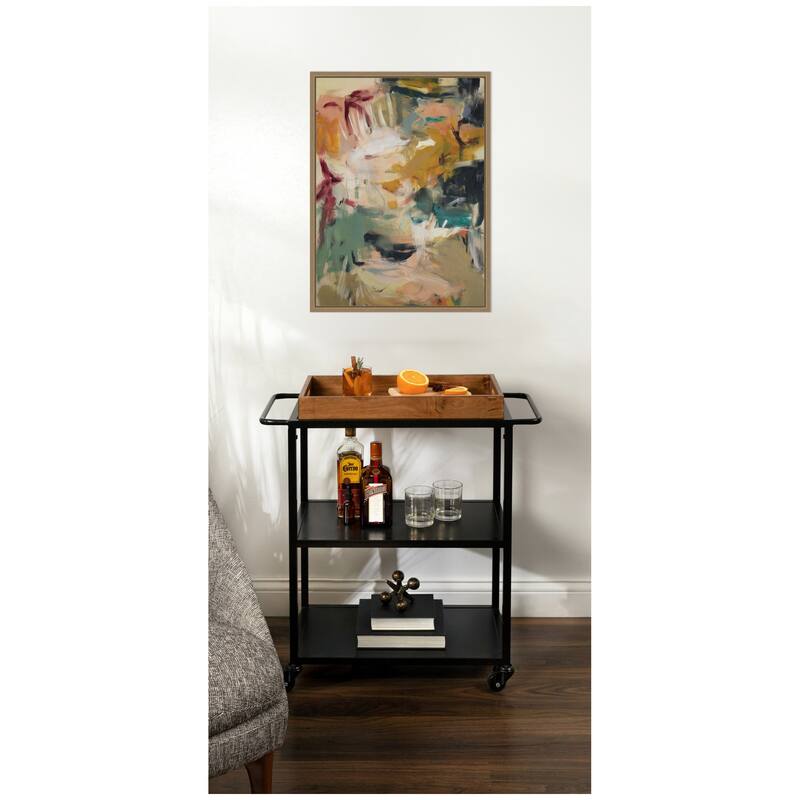 Kate and Laurel Painted Storm No. 2 by Amy Lighthall Framed Canvas Wall Art Print