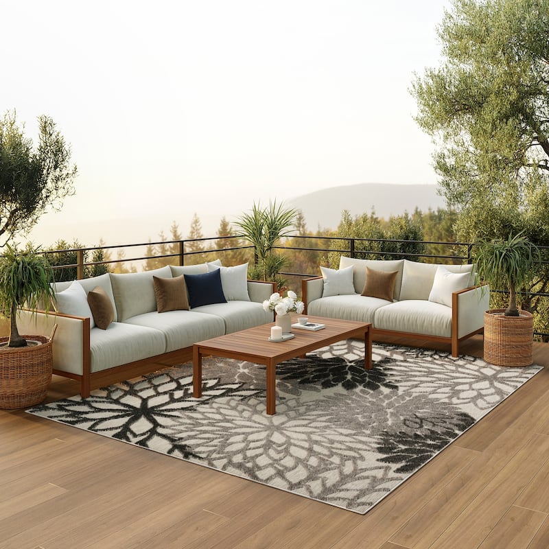 Nourison Aloha Floral Modern, Indoor/Outdoor Area Rug