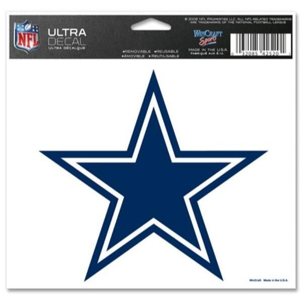Shop Dallas Cowboys Decal 5x6 Ultra Color Star On Sale Overstock 27584198