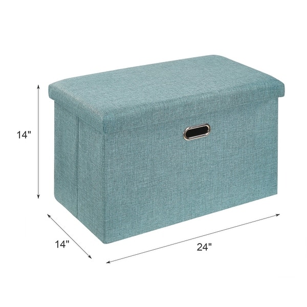 dimension image slide 4 of 9, Ottoman Storage Ottoman Footrest Stool Small Ottoman with Storage Foldable Ottoman Foot Rest Footstool Bench