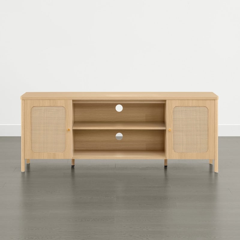 Spruce & Spring 62" Bohemian TV Stand Modern Media Console Entertainment Center