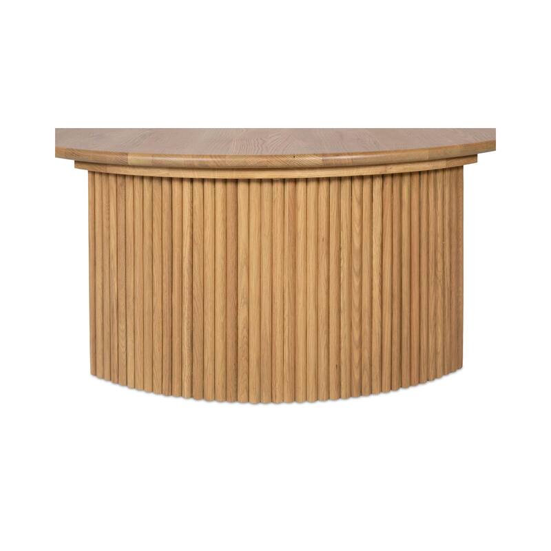 NADAAL STUDIOS Pence, Small Oval Coffee Table, Dark Brown