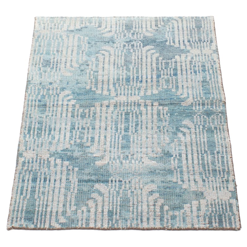 ECARPETGALLERY Hand-knotted Tangier Teal Wool Rug - 2'11 x 4'11