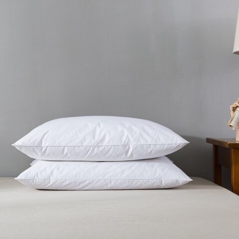 Firefly Twin Pack White Goose Feather and Down Blend Pillow