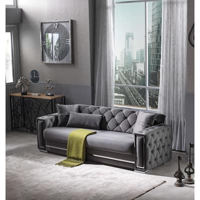 Forizko Square Arms 88" Wide Sofa