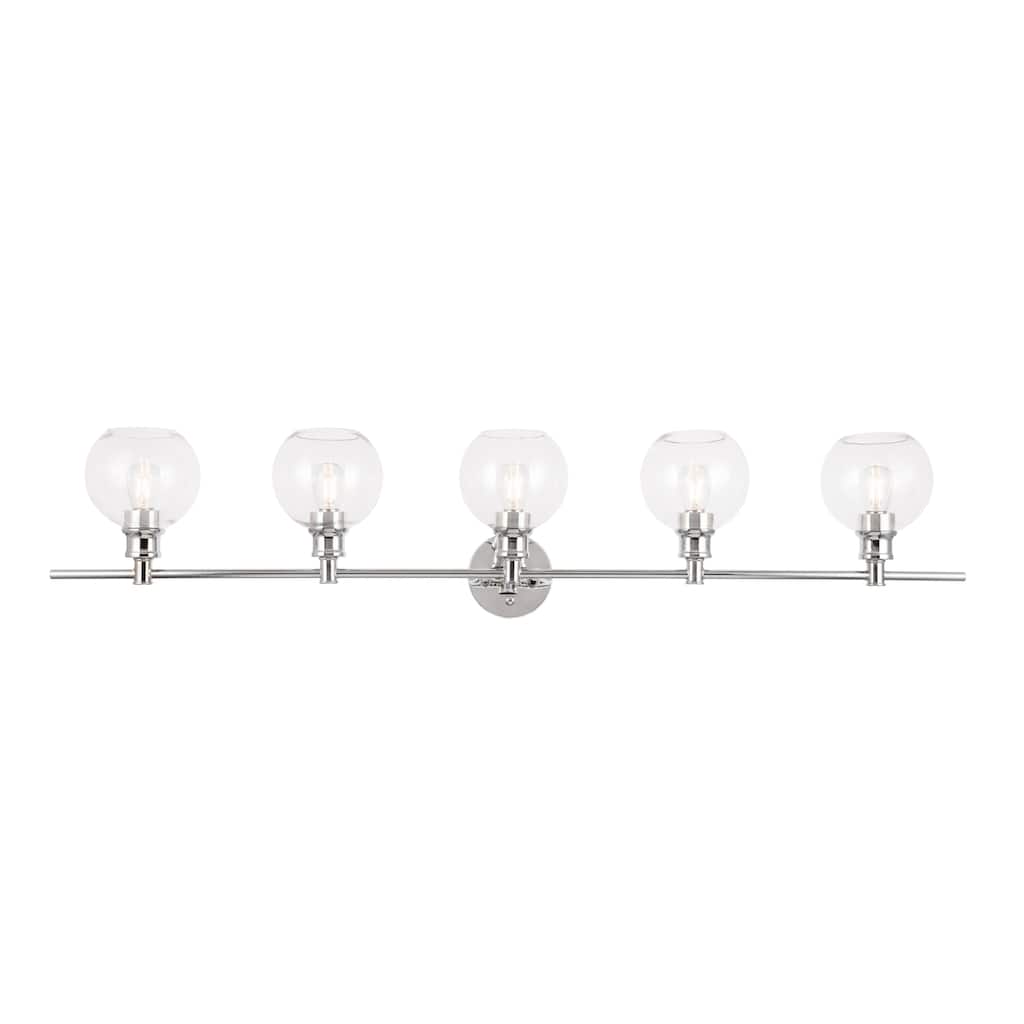 Elegant Lighting Collier 5 Light 47" Wide Bathroom Vanity Light with