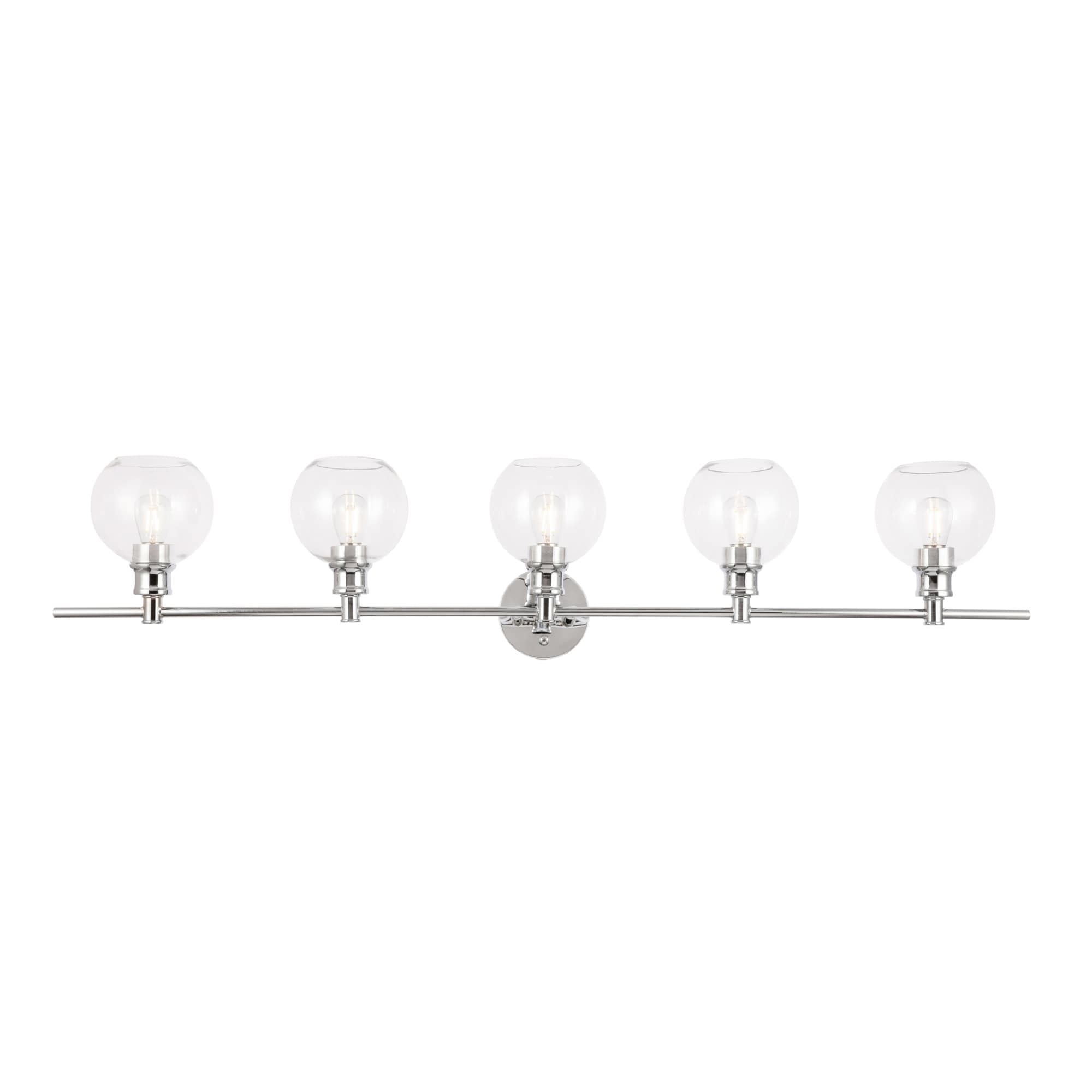 Elegant Lighting Collier 5 Light 47" Wide Bathroom Vanity Light with