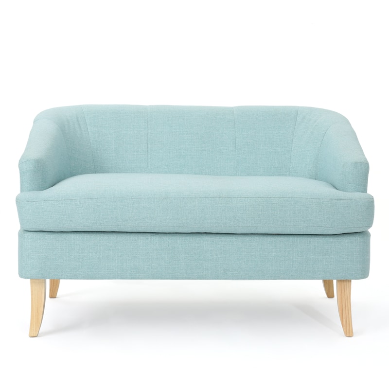 Sheena Mid-century Modern Petite Fabric Loveseat by Christopher Knight Home