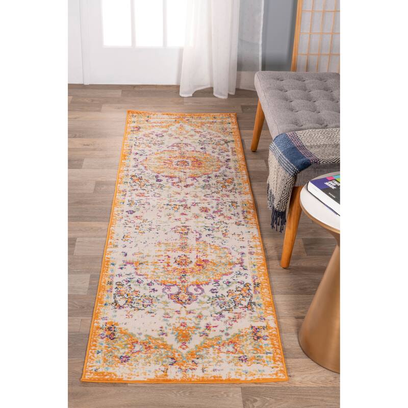 The Curated Nomad Sunset Traditional Vintage Bohemian Rug