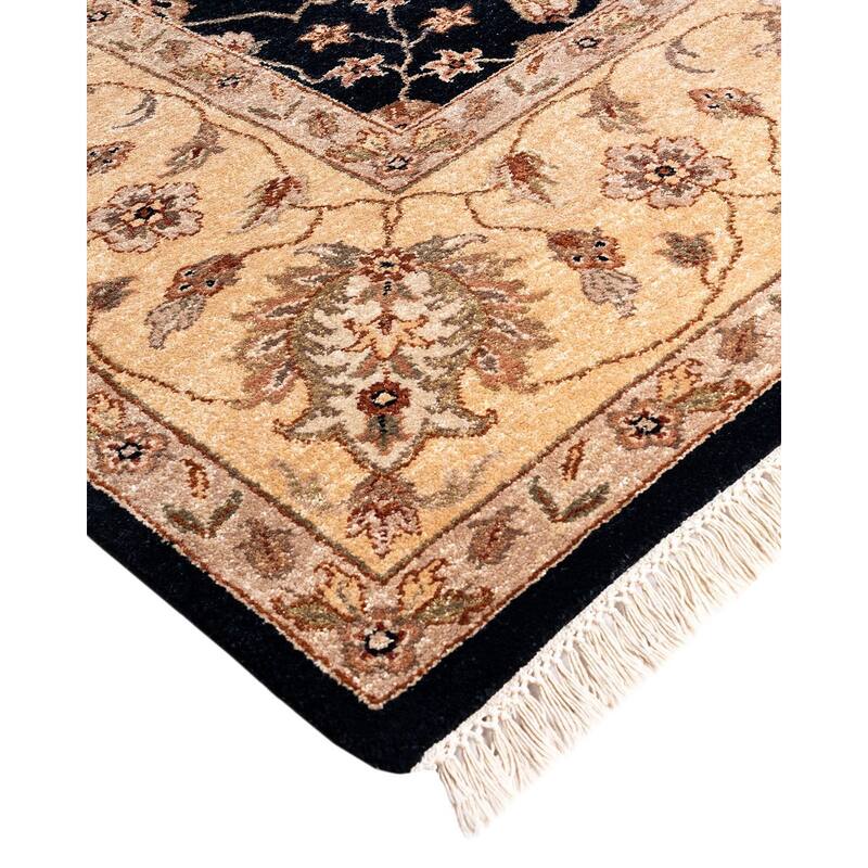 Kashan One-of-a-Kind Handmade Area Rug, Black - 9' 2" x 12' 0"