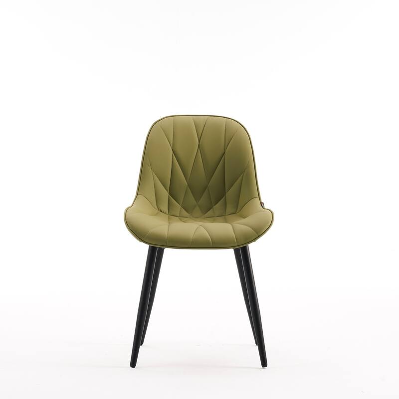Modern Dining Chairs Set of 2 with Curved Backrest